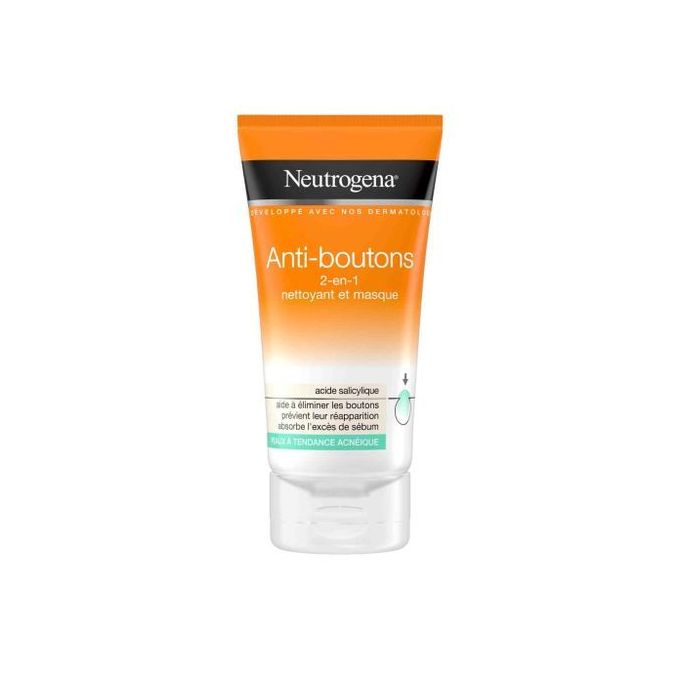 Anti-Boutons : 2-en-1 nettoyant et masque
