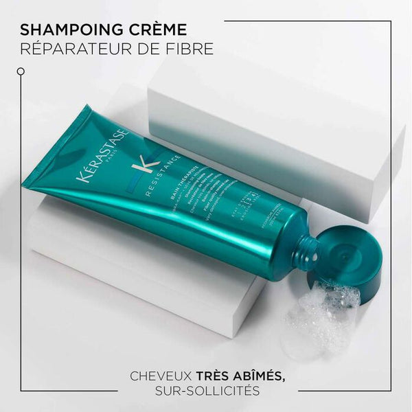 KÉRASTASE | RÉSISTANCE | BAIN THÉRAPISTE | SHAMPOING-BAUME RÉPARATEUR PROFOND POUR CHEVEUX TRÈS ABÎMÉS | 250 ML