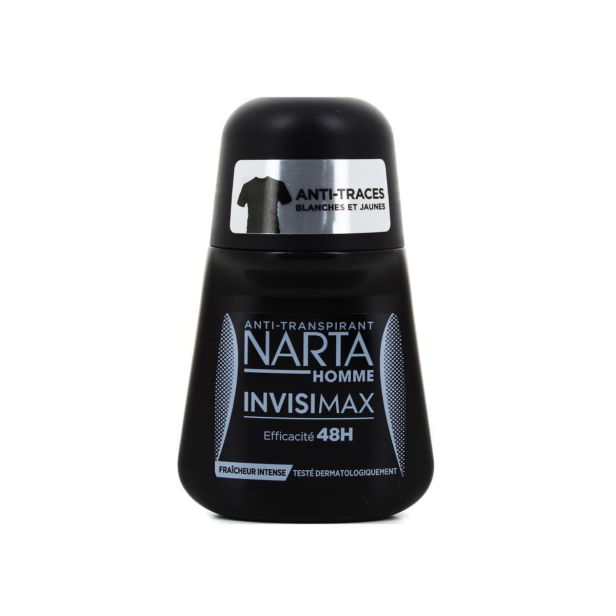 Narta Déodorant Homme Invisimax 48H Anti-Traces Blanches et Jaunes