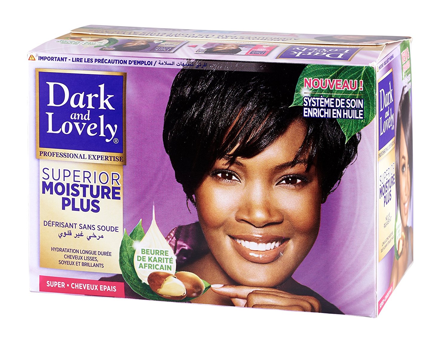 DARK & LOVELY RELAXER KIT SUPER – KIT DÉFRISANT FORT KIT DE DÉFRISAGE POUR CHEVEUX ÉPAIS