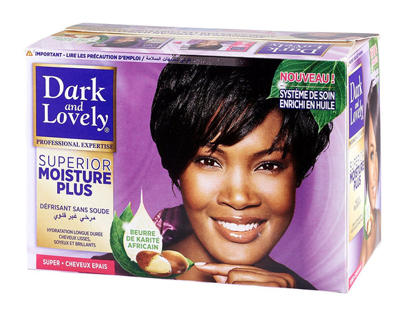 DARK & LOVELY RELAXER KIT SUPER – KIT DÉFRISANT FORT KIT DE DÉFRISAGE POUR CHEVEUX ÉPAIS