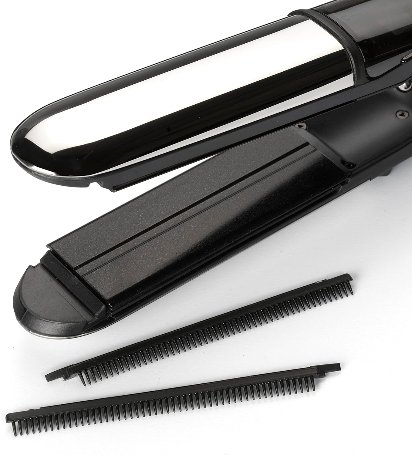 Lisseur vapeur 2 en 1, revetement en diamond céramique, 5 températures ST496E