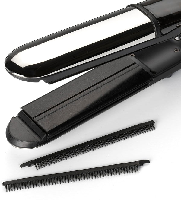 Lisseur vapeur 2 en 1, revetement en diamond céramique, 5 températures ST496E
