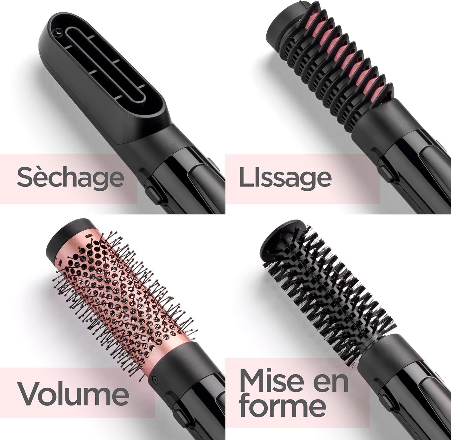 Brosse soufflante, 1000W, brosse à poils souples, mm thermique 38mm (AS126E)