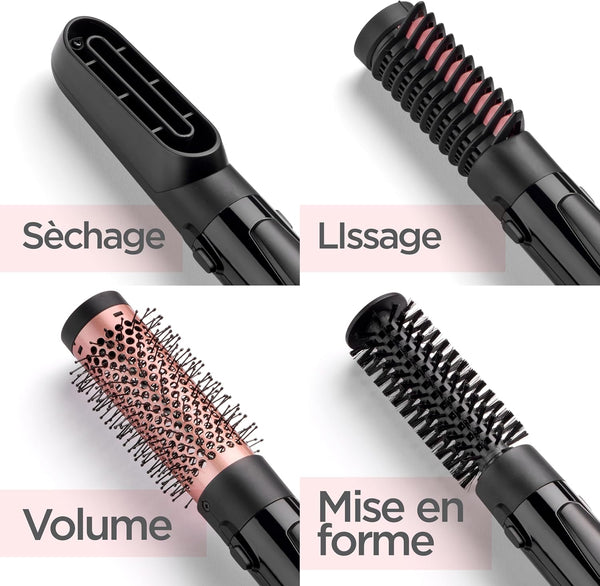 Brosse soufflante, 1000W, brosse à poils souples, mm thermique 38mm (AS126E)