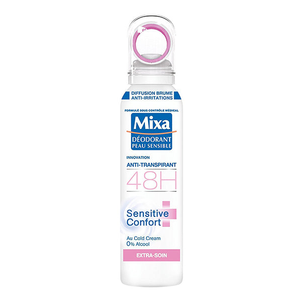 MIXA – DÉODORANT ATOMISEUR ANTI-TRANSPIRANT SENSITIVE CONFORT EXTRA-SOIN – 150 ML