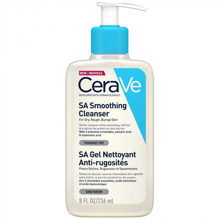 SA Gel Nettoyant Anti Rugosités 236ml - Soin pour Peaux Sèches, Rugueuses, Squameuses