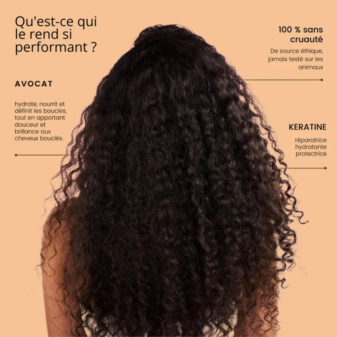RoseBaie Masque Cheveux Bouclés x Huile d'Avocat 500ml