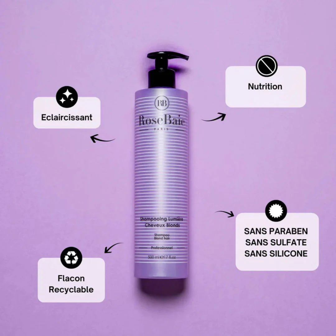 RoseBaie Shampoing Spécial Blonde & Blancs 500ml