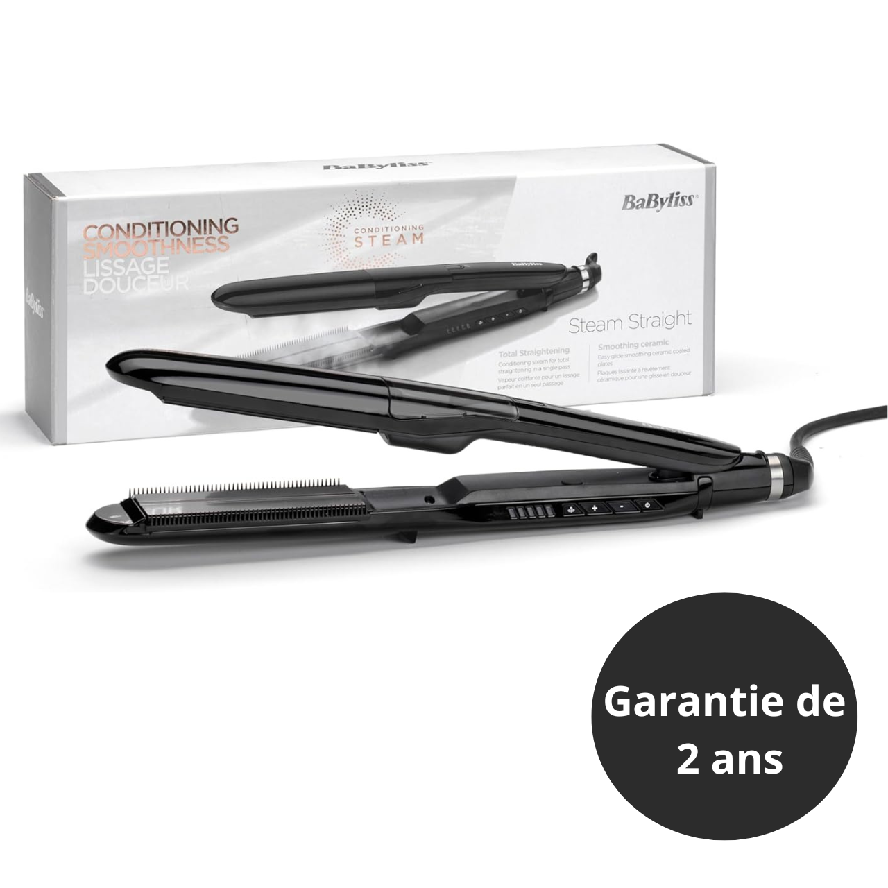 Lisseur vapeur, revetement en céramiques ST492E