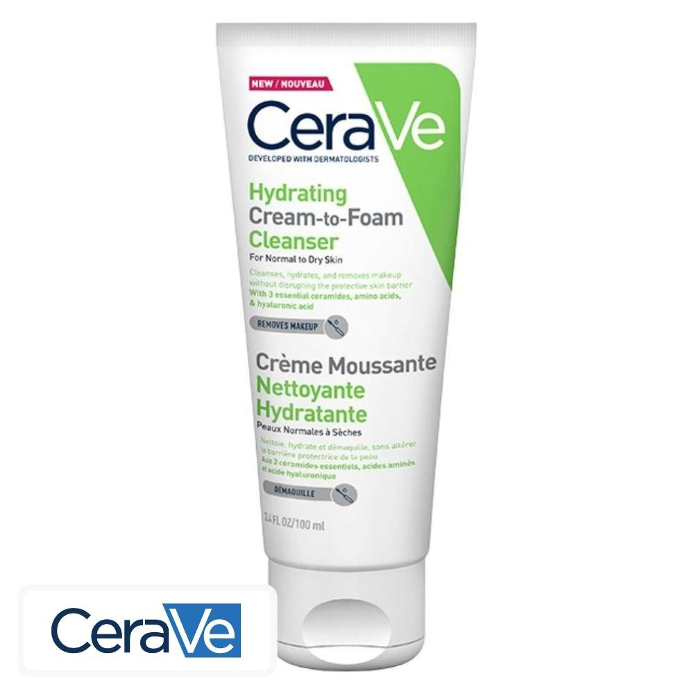 Crème Moussante Nettoyante Hydratante Peau Normale à Sèche 100ml