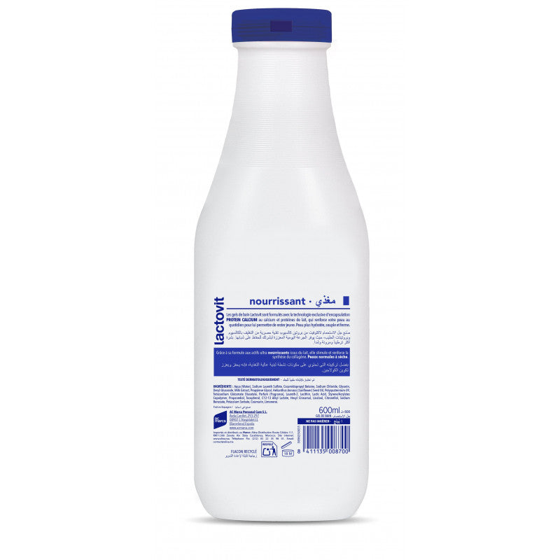 GEL DOUCHE NOURRISSANT LACTOVIT 600ML
