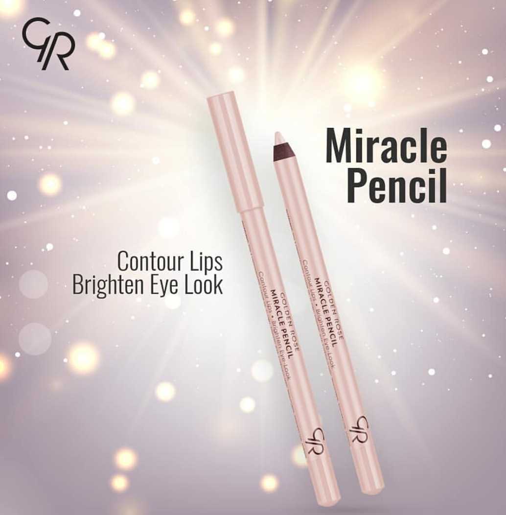 CRAYON MIRACLE LEVRES ET YEUX GOLDEN ROSE