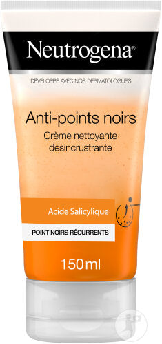 Neutrogena Anti-Points Noirs Crème Nettoyante Désincrustante Points Noirs Récurrents Tube 150ml
