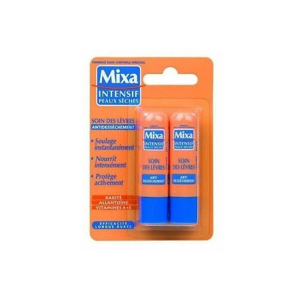 Mixa Soin des Levres Réparateur - Lot de 2 x 4,7 ml