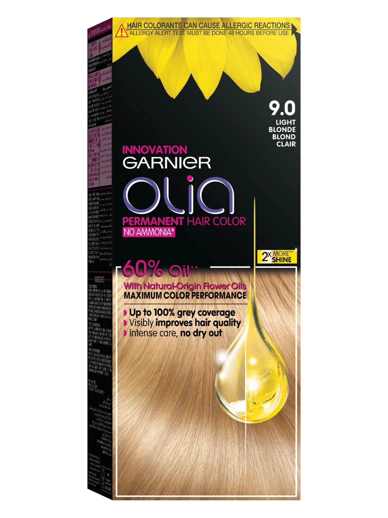 Garnier hair color olea light blonde 9.0
