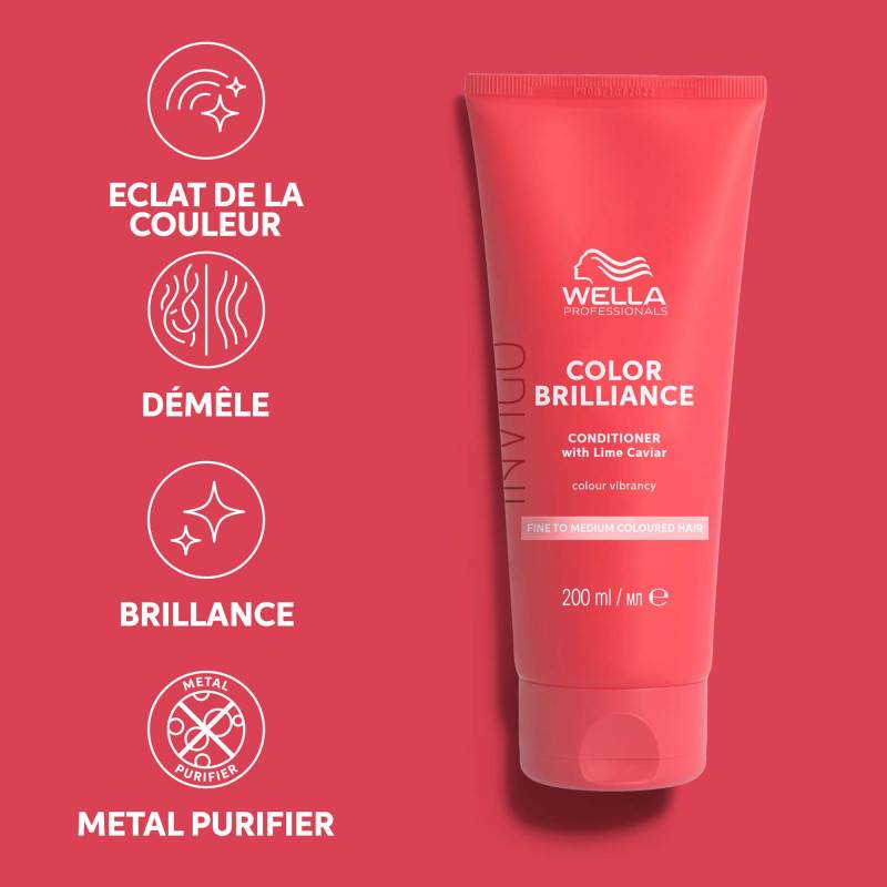 Après-shampoing cheveux colorés et fins à moyens Color Brilliance 200ml