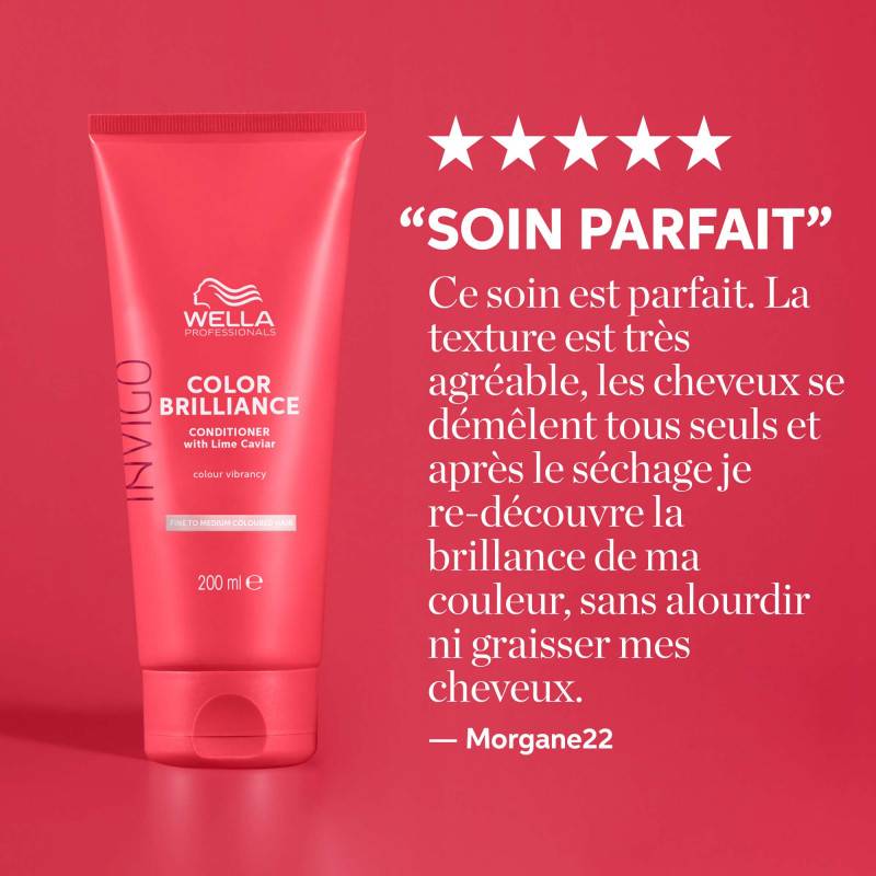 Après-shampoing cheveux colorés et fins à moyens Color Brilliance 200ml