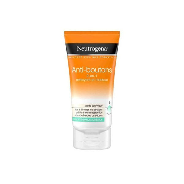 Anti-Boutons : 2-en-1 nettoyant et masque