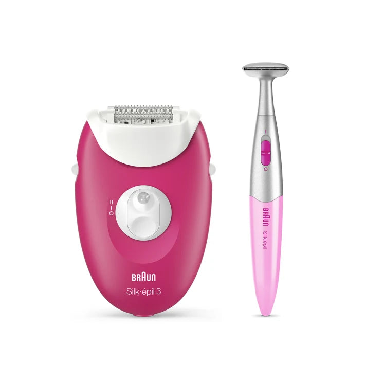 Épilateur Silk-épil 3 Epil-420 épilateur avec 2 accessoires et Bikini trimmer