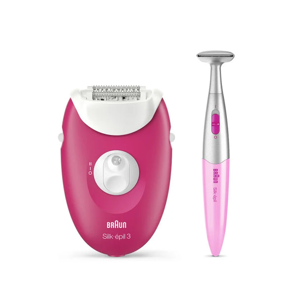 Épilateur Silk-épil 3 Epil-420 épilateur avec 2 accessoires et Bikini trimmer