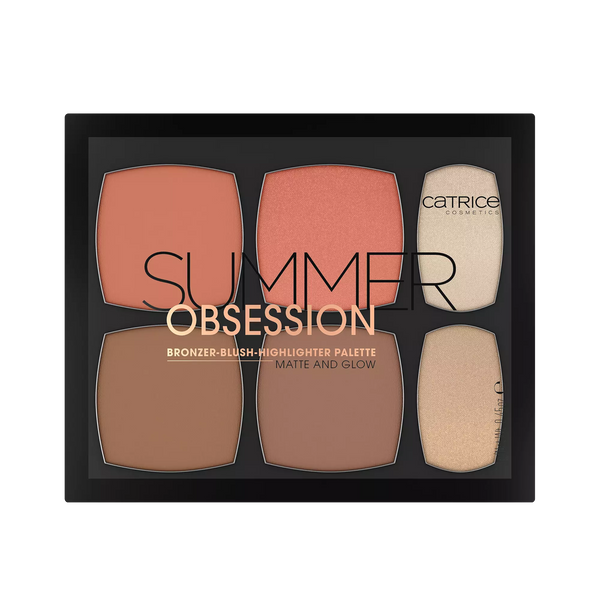 Summer Obsession Bronzer Blush Highlighter Palette Matte And Glow