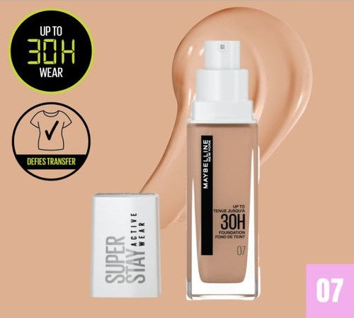 MAYBELLINE - SUPER STAY ACTIVE WEAR 30H FOND DE TEINT 07 CLASSIC NUDE