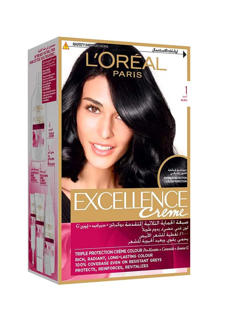 L'OREAL PROFESSIONNEL - EXCELLENCE CREME 1 NOIR