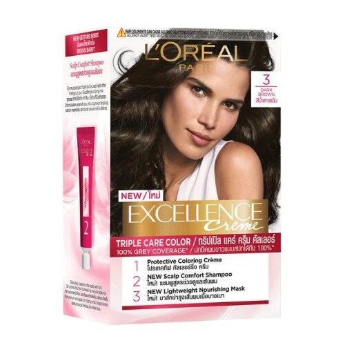 L'OREAL PROFESSIONNEL - EXCELLENCE CREME 3 CHATAIN FONCE