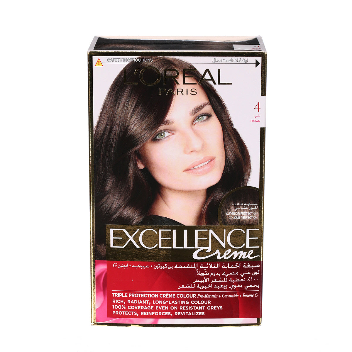 LOreal Paris - Excellence Crème Couleur des Cheveux - 4 