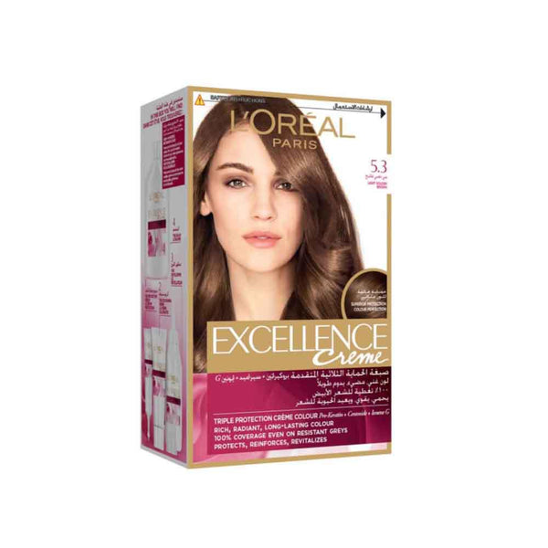 L'OREAL PROFESSIONNEL - EXCELLENCE CREME 5.3 CHATAIN DORE CLAIR