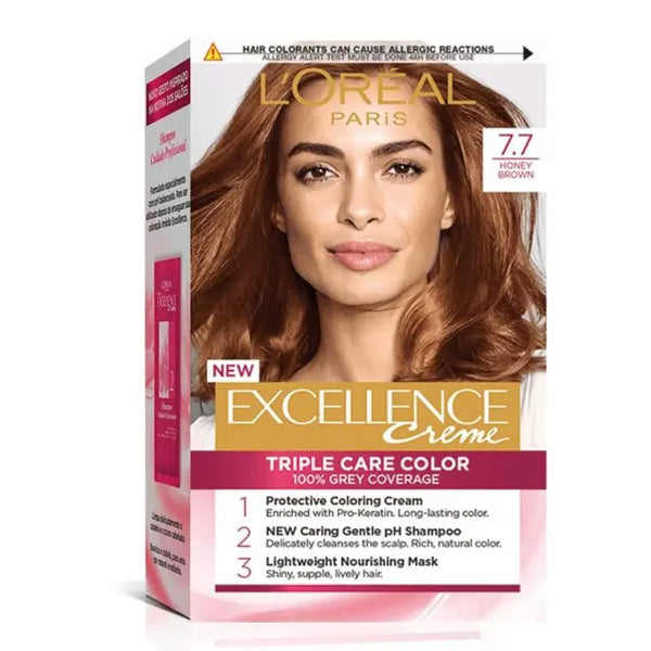 L'OREAL PROFESSIONNEL - EXCELLENCE CREME 7.7 CHATAIN MIEL