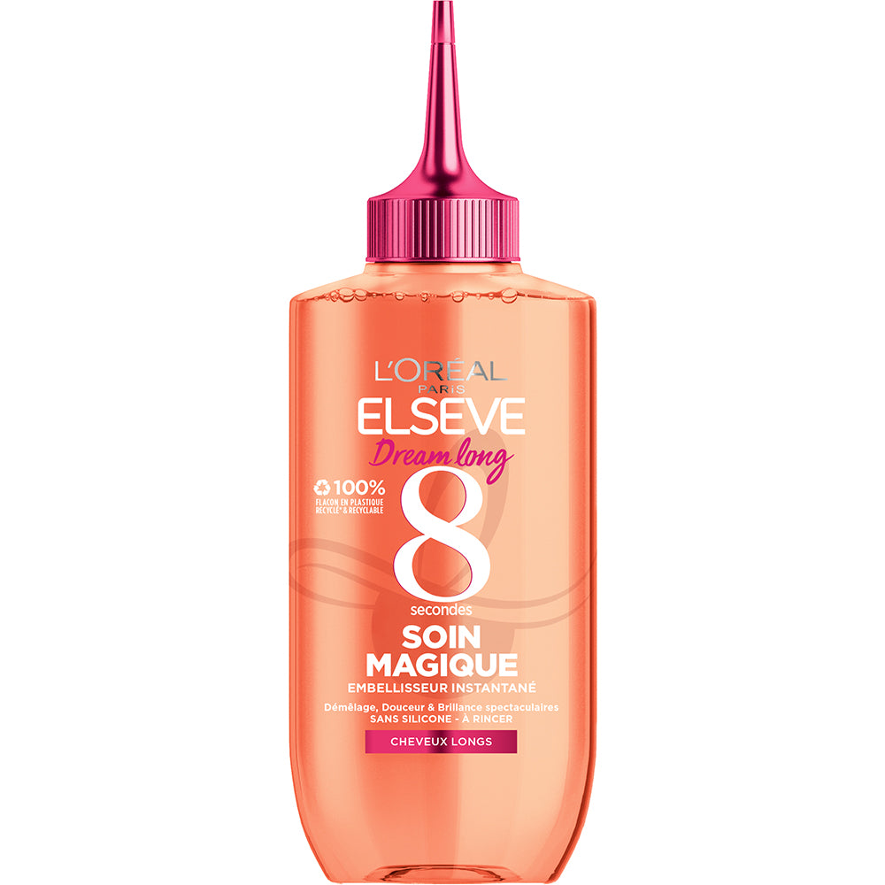 ELSÈVE DREAM LONG – SOIN MAGIQUE – APRÈS SHAMPOOING LIQUIDE – BRILLANCE EN 8 SECONDES – 200ML