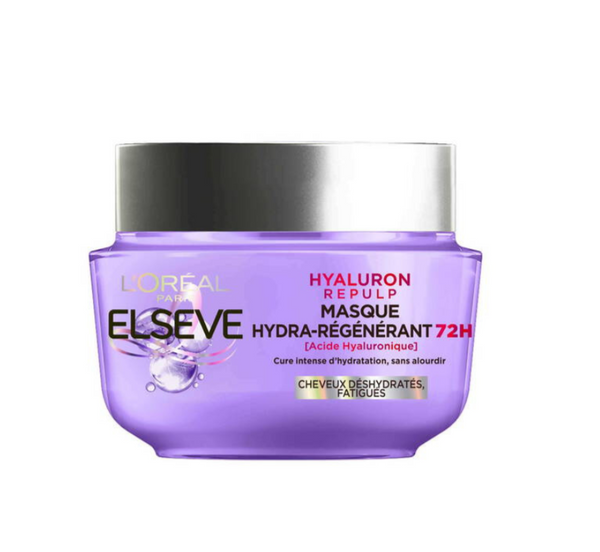 L’ORÉAL PARIS - MASQUE CHEVEUX ELSÈVE HYALURON REPULP HYDRA-RÉGÉNÉRANT 72H POUR CHEVEUX DÉSHYDRATÉS – 310ML