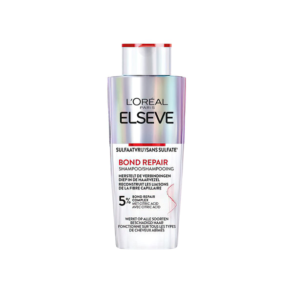 L’ORÉAL PARIS – SHAMPOOING POUR CHEVEUX ABÎMÉS & SUR-SOLLICITÉS – COMPLEXE À L’ACIDE CITRIQUE – ELSEVE PRO BOND REPAIR – 135 ML