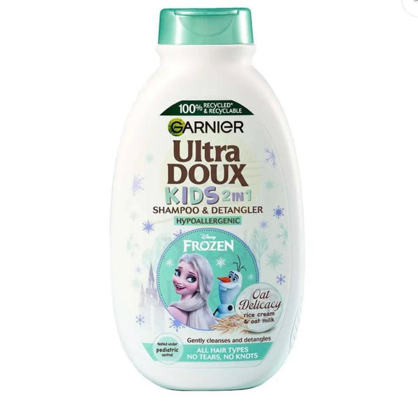 Garnier Ultra Doux Bébé Shampooing Et Revitalisant 2 En 1 Avec Crème De Riz Et Lait D’avoine - 400ml