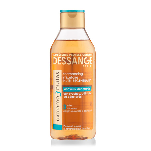 JACQUES DESSANGE – SHAMPOOING EXTRÊME 3 HUILES POUR CHEVEUX DÉNATURÉS – 250 ML