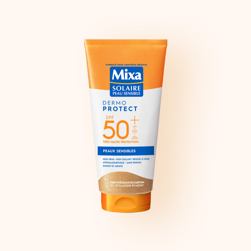 MIXA LAIT SOLAIRE PEAUX SENSIBLES SPF50+