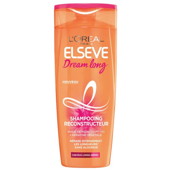 L’ORÉAL PARIS ELSÈVE DREAM LONG – SHAMPOING CHEVEUX LONGS – HUILE DE RICIN – 400 ML