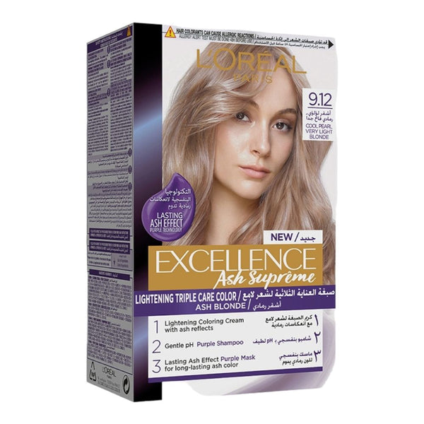 L'Oreal Paris Excellence Ash Suprime 9.12 Cool Pearl Very Light Blond