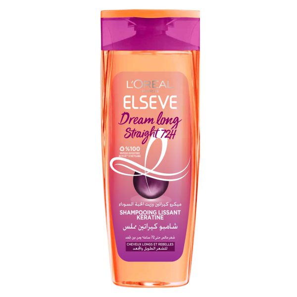 ELSÈVE DREAM LONG STRAIGHT – SHAMPOOING POUR CHEVEUX LONGS ANTI-FRISOTTIS – 400ML