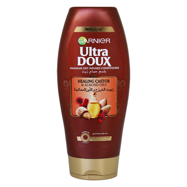 ULTRA DOUX – APRÈS-SHAMPOOING À L’HUILE DE RICIN ET D’AMANDE – 400ML