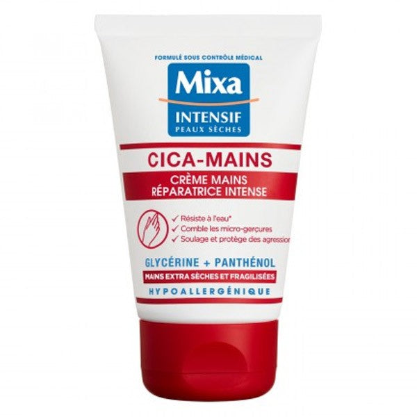 Mixa Crème Mains Cica Réparatrice Intense Hypoallergénique 50ml