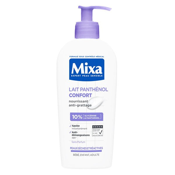 MIXA - Lait corps Panthénol Confort Anti-Démangeaisons 250ml