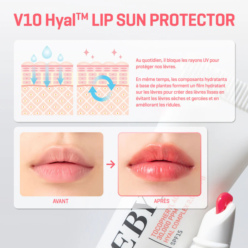 V10 HYAL LIP SUN PROTECTOR BERRY 7ML