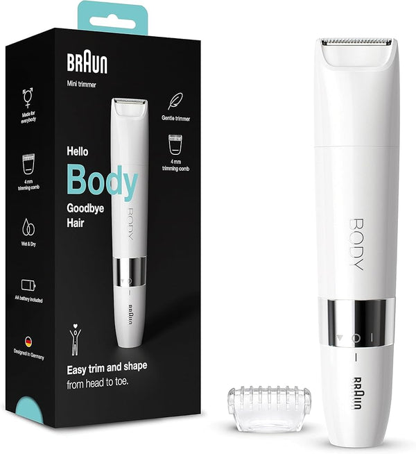 Mini tondeuse corps BRAUN   avec technologie Wet & Dry, sabot de tondeuse BS1000