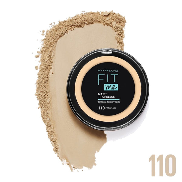 Maybelline New York Fit Me Matte and Poreless Compact Face Powder - 110