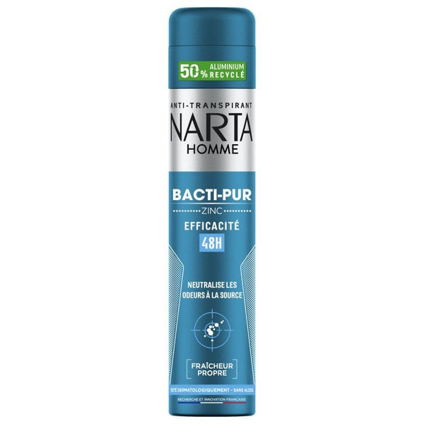 Déodorant Homme Bacti-Pur au Zinc 48H NARTA HOMME - 200 ml