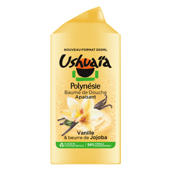 USHUAÏA – BAUME DE DOUCHE APAISANT À LA VANILLE & BEURRE DE JOJOBA – 300ML