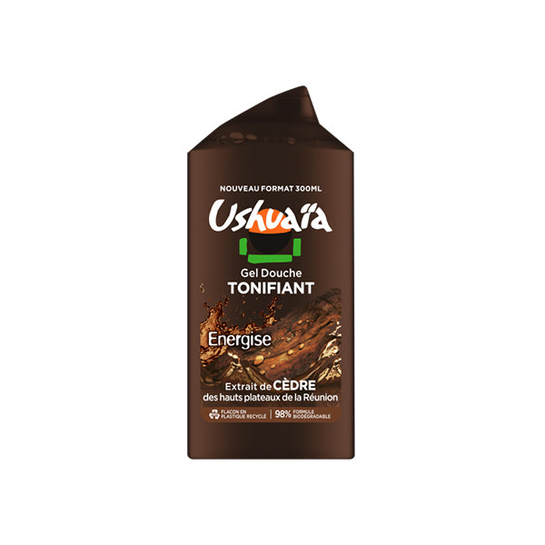 USHUAÏA – GEL DOUCHE TONIFIANT À L’EXTRAIT DE CÈDRE – 300ML